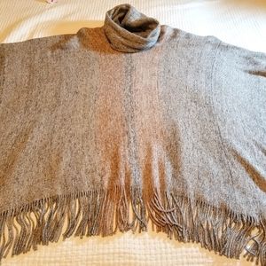 Pinklicious Turtleneck Oversized Open Shawl